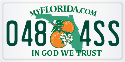 FL license plate 0484SS