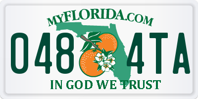 FL license plate 0484TA