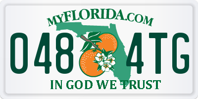 FL license plate 0484TG