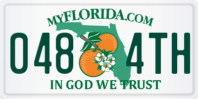 FL license plate 0484TH