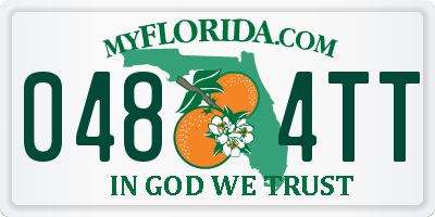 FL license plate 0484TT