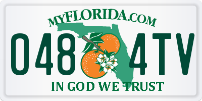 FL license plate 0484TV