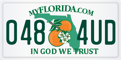 FL license plate 0484UD