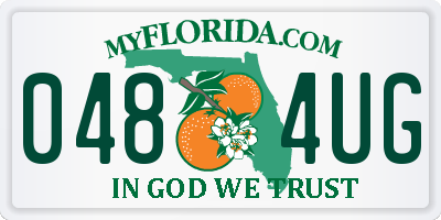 FL license plate 0484UG