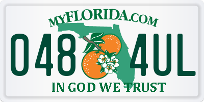 FL license plate 0484UL