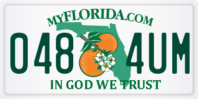 FL license plate 0484UM