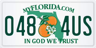 FL license plate 0484US