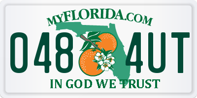 FL license plate 0484UT