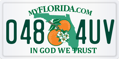 FL license plate 0484UV