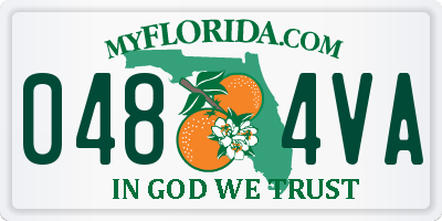 FL license plate 0484VA