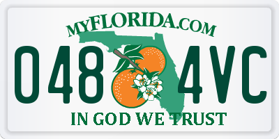 FL license plate 0484VC
