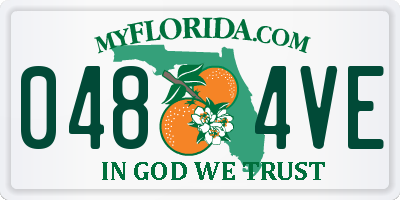 FL license plate 0484VE