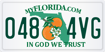 FL license plate 0484VG