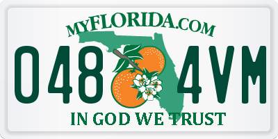 FL license plate 0484VM