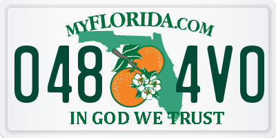 FL license plate 0484VO