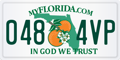 FL license plate 0484VP