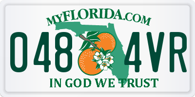 FL license plate 0484VR