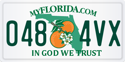 FL license plate 0484VX