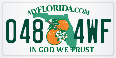 FL license plate 0484WF