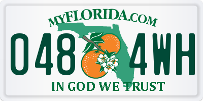 FL license plate 0484WH