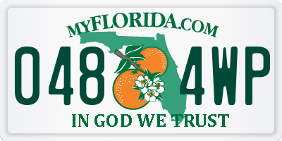 FL license plate 0484WP