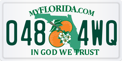 FL license plate 0484WQ