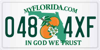 FL license plate 0484XF