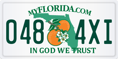 FL license plate 0484XI