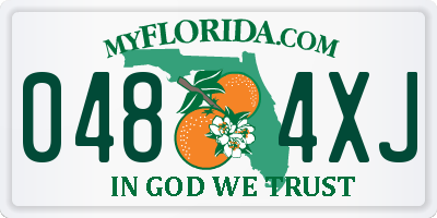 FL license plate 0484XJ