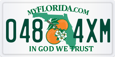 FL license plate 0484XM