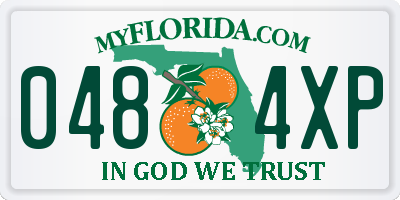FL license plate 0484XP