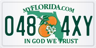 FL license plate 0484XY