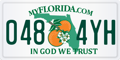 FL license plate 0484YH