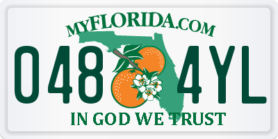 FL license plate 0484YL