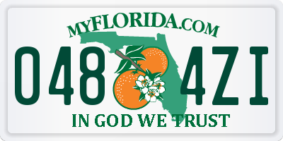 FL license plate 0484ZI