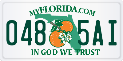 FL license plate 0485AI