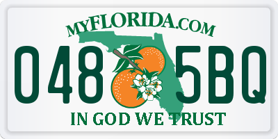FL license plate 0485BQ