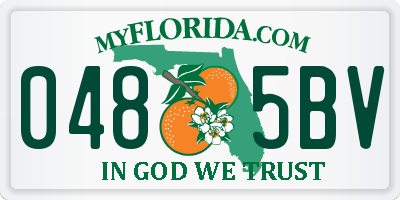 FL license plate 0485BV