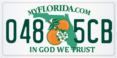 FL license plate 0485CB