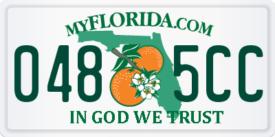 FL license plate 0485CC