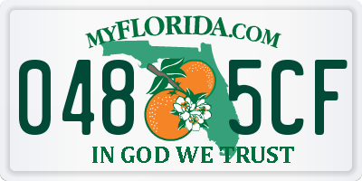 FL license plate 0485CF