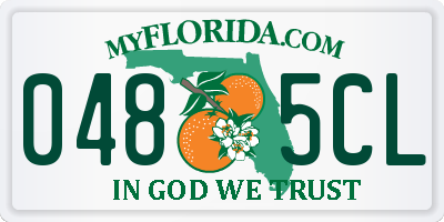 FL license plate 0485CL