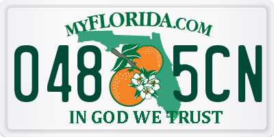 FL license plate 0485CN