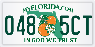 FL license plate 0485CT