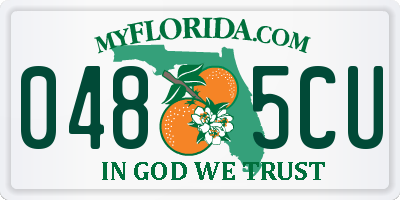 FL license plate 0485CU