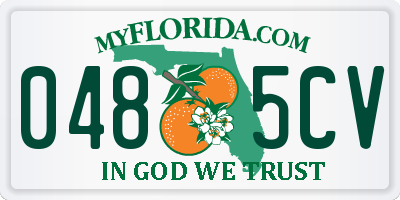 FL license plate 0485CV