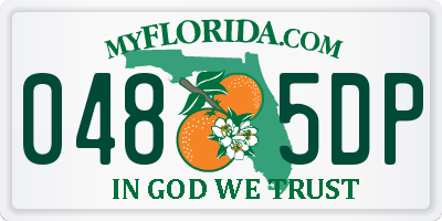 FL license plate 0485DP