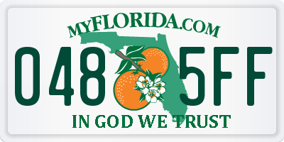 FL license plate 0485FF