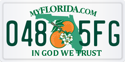 FL license plate 0485FG