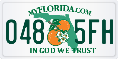 FL license plate 0485FH